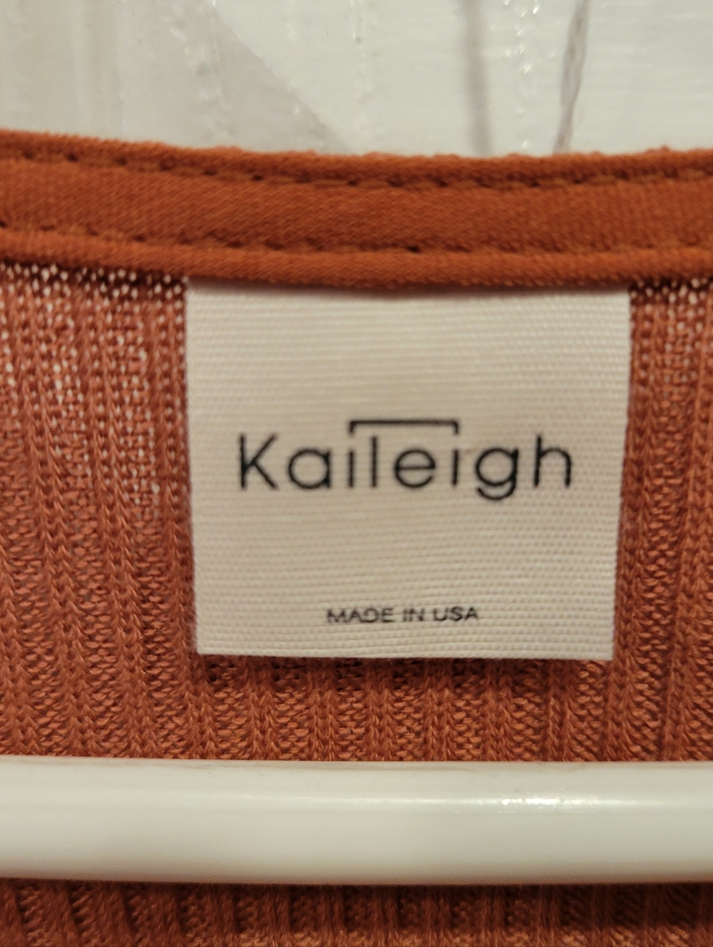 Kaileigh Rust-Orange Wrap Tie Short-Sleeve Top - Picture 3 of 5